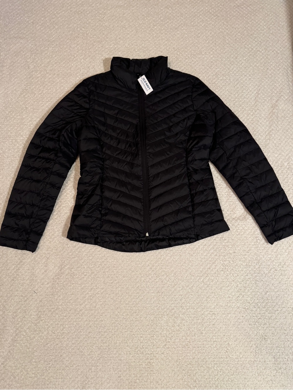 Old Navy | “Water-Resistant Narrow-Channel Puffer Jacket” | Black | Long Sleeve